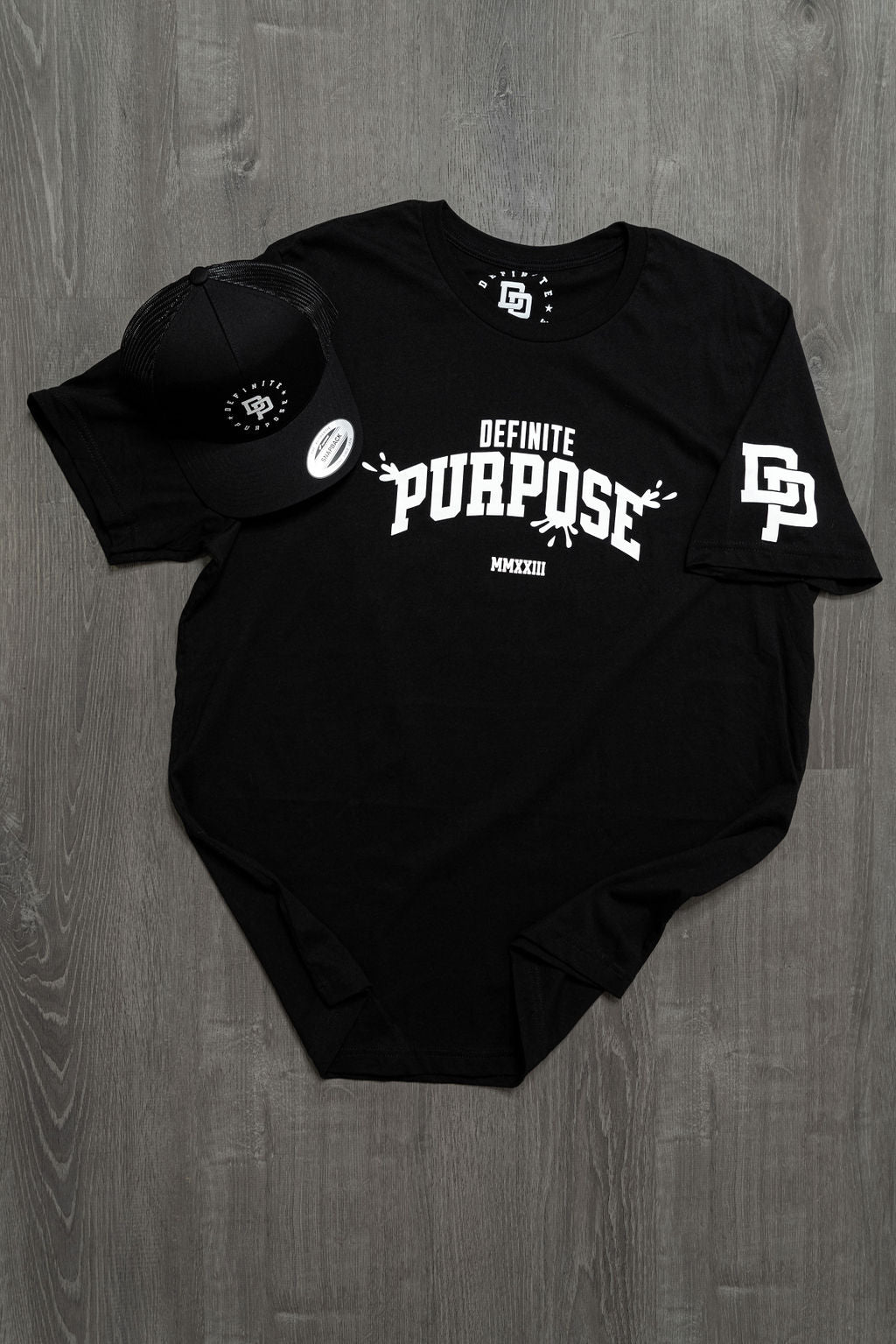Definite Purpose Classic | Varsity Splash Tee
